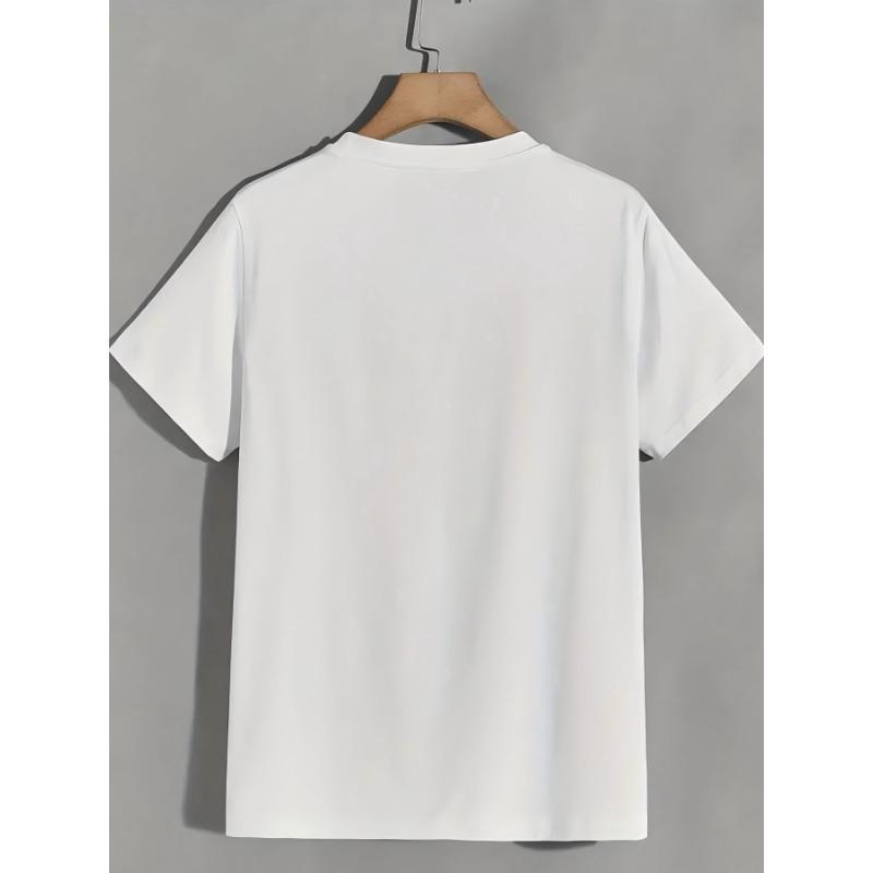 European sizes Men's God's Promise T-Shirt - Vintage Religious Apparel Suitable for Seasons, Breathable Short Sleeve Crew Neck Casual Shirt