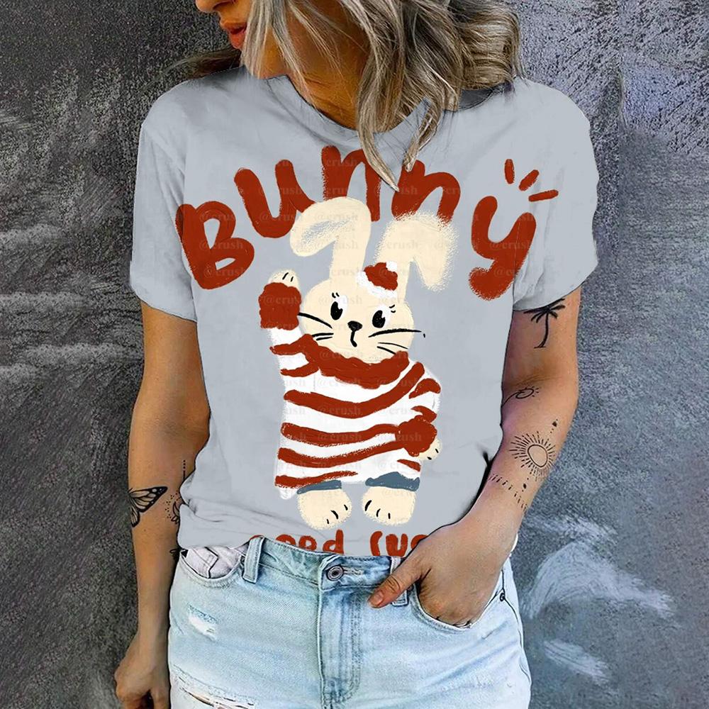 Женская футболка с круглым вырезом — фото 5