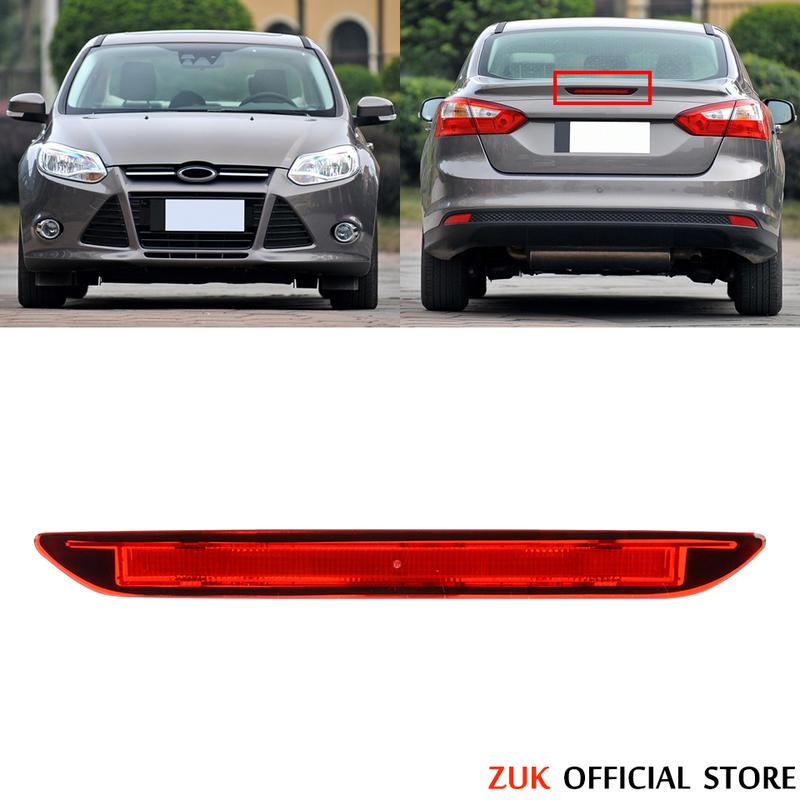 ZUK Třetí LED brzdové světlo na zadní nárazník pro Ford Focus MK3 2012-2017 Sedan Dodatečné třetí brzdové světlo