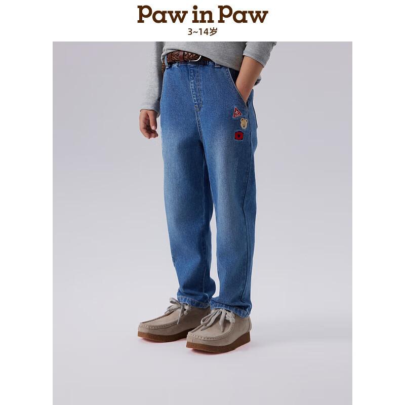 PawinPaw Boys  Cartoon Bear Casual Jeans 120