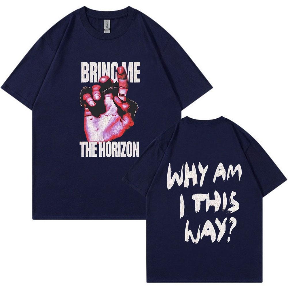 BMTH BringMe TheHorizon Band T-shirt Men Women Hip Hop Vintage Oversized T Shirt High Quality 100% Cotton Short Sleeve T-shirts