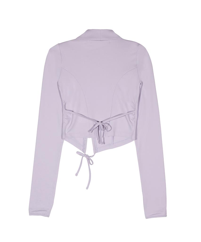 GRAILZ Ribbon Mockneck Top [Purple]