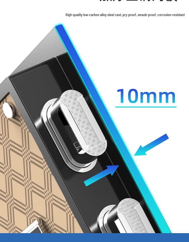 Onaisi 45cm All-Steel Home Safe with Mechanical Lock and Key, Anti-Theft Design