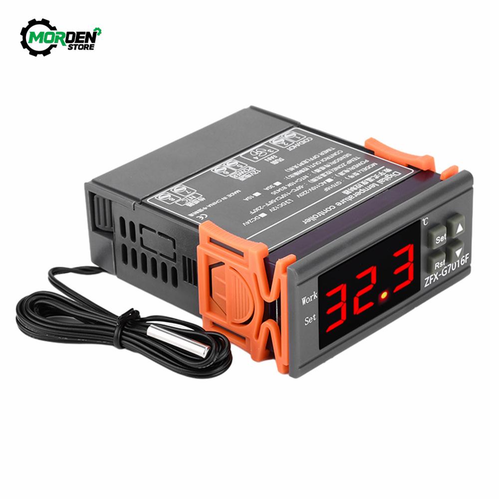 G7116F Digital Temperature Controller Thermostat Thermoregulator incubator Relay Heating Cooling  -11℃~111℃ DC 11V/11V/11A/ 11A