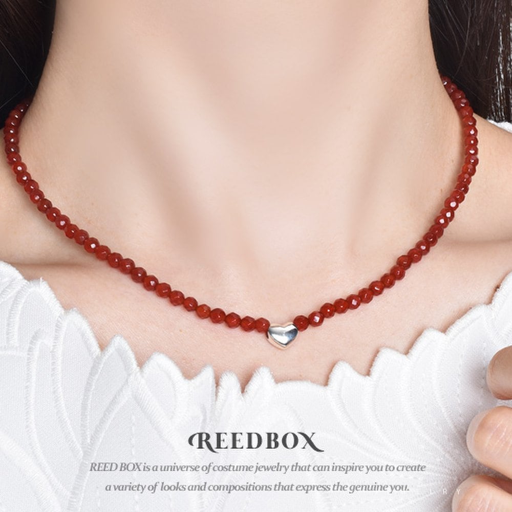 Silver Heart Natural Healing Gemstone Iron Tiger Pendant Jamano Onyx Necklace