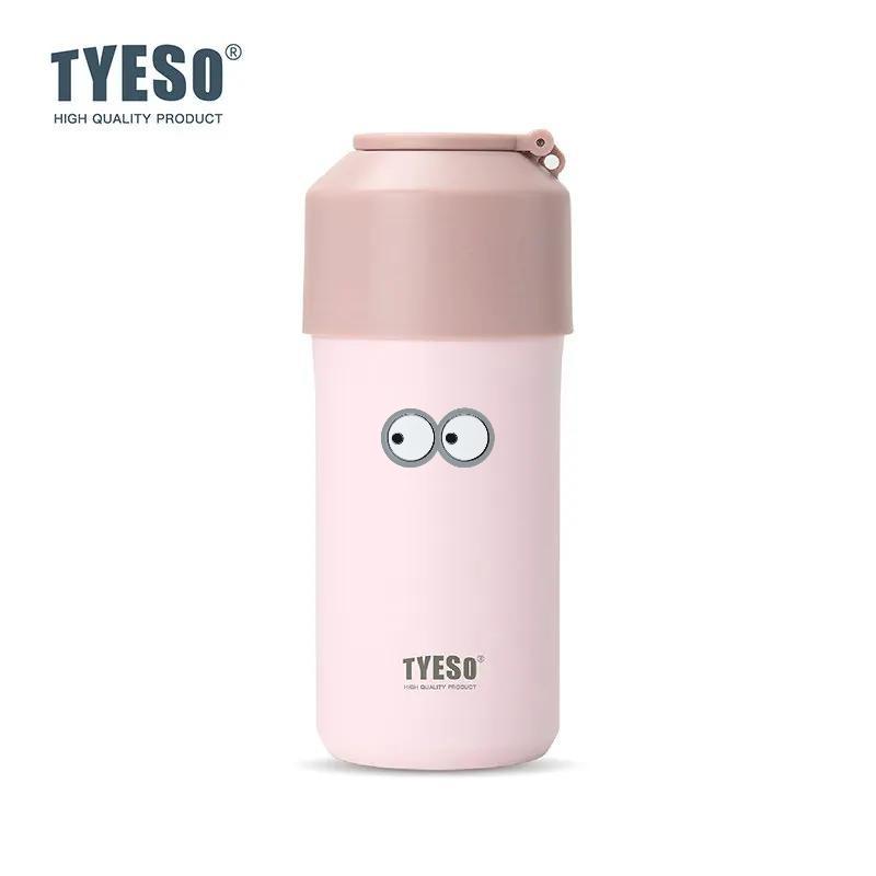 Tyeso 1000ML Portable Insulated Cold Drink Bottle High-Performance Lightweight Tumbler Large Capacity for Outdoor Sports Travel with Eye Sticker