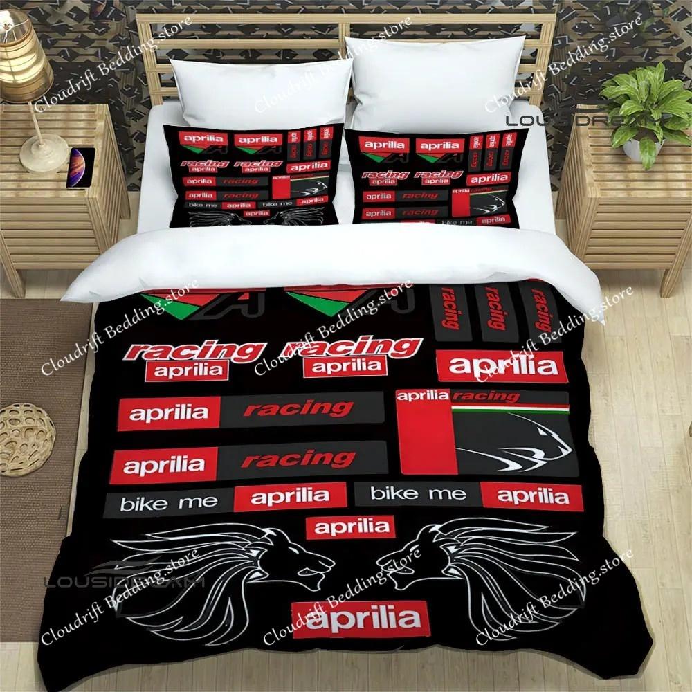 Aprilia Motorcycle Print Bedding Sets Exquisite Bed Supplies Set Duvet Cover Bed Comforter Set Bedding Set Luxury Birthday Gift