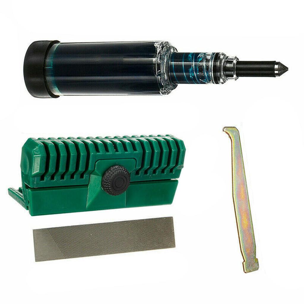 Cleaner Chainsaw Guide Grease Tool Polishing Blade 4 Pcs