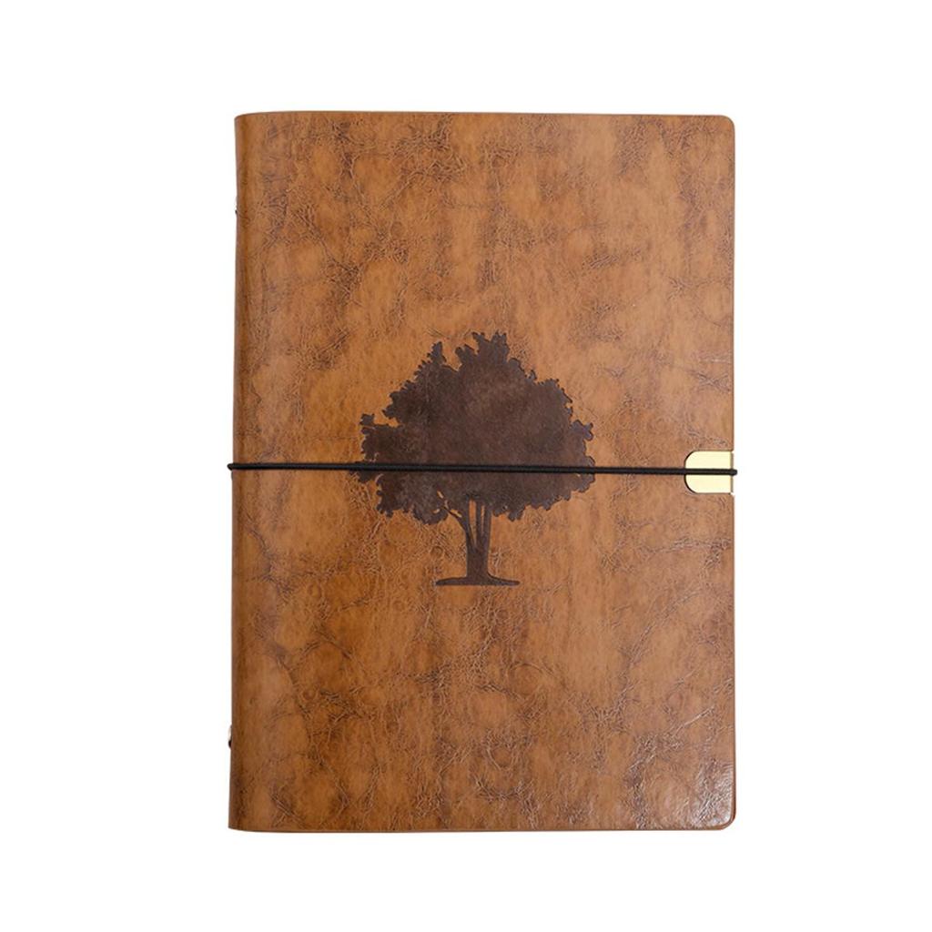 (Logo engraving possible) Leather A5 loose-leaf notebook, lined/blank pages, student diary, subject notebook, travel diary, work notebook
