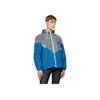 adidas Originals Trefoil Snake Print Color Block Sports Hooded Jacket Men Outerwear Blue AC0479