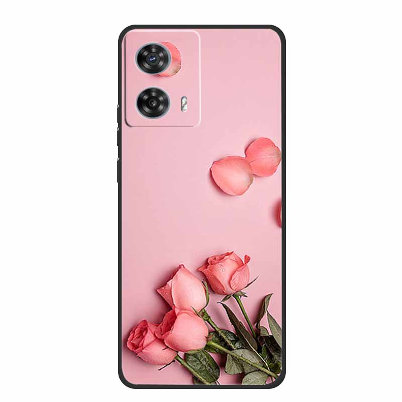 Phone Case For Motorola Edge 50 Fusion Back Cover Case Black Silicone Soft Coque For Moto Edge 50 Fusion Case 6.7" Funda Shell