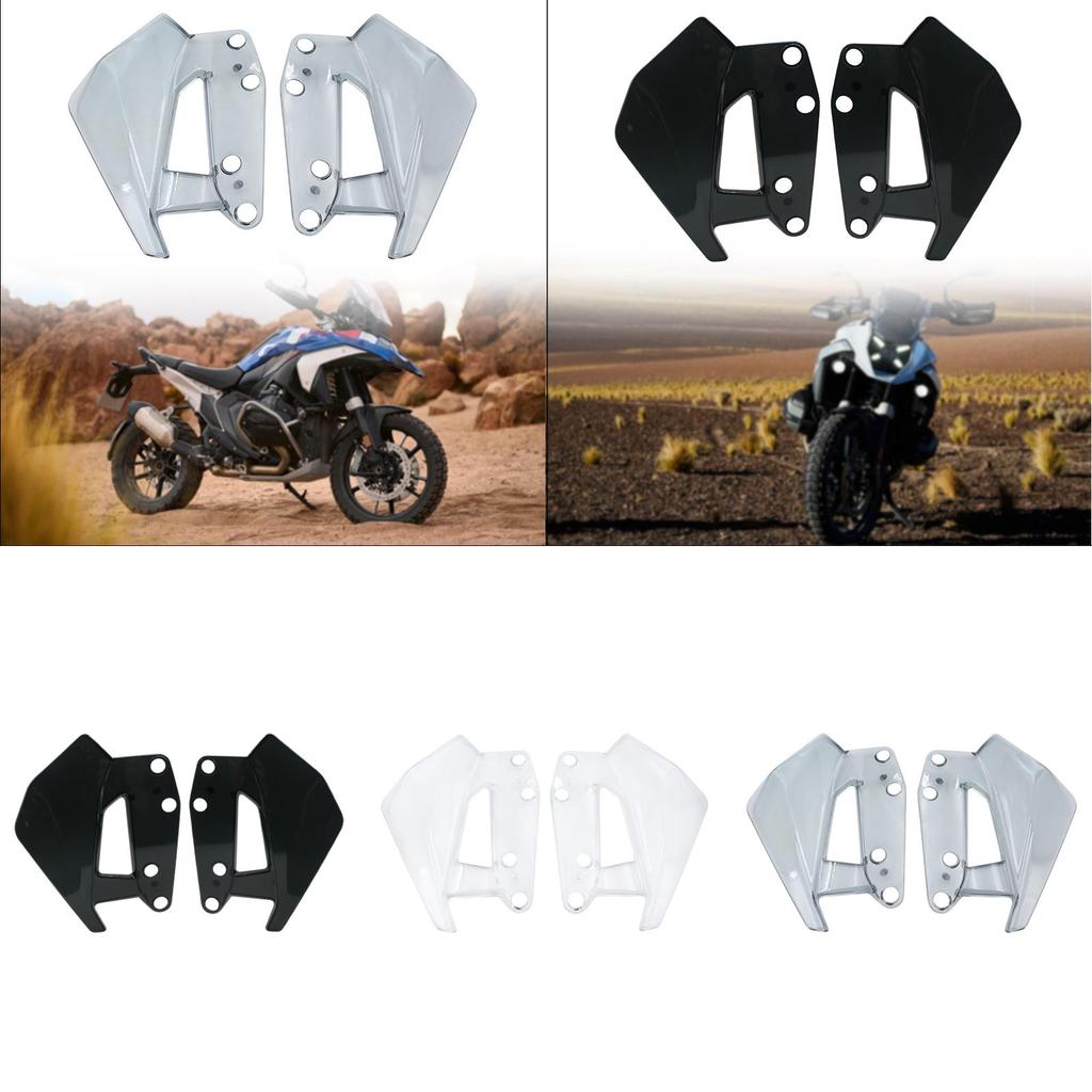 Motorcycle Side Wind Deflector Windscreen Spoiler Replaces Easy Installation
