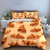 Bakery Themed Home Decor Set Soft Comfortable Duvet Cover Bedding Set Included 1*Duvet Cover & 2*Pillowcases, Gift