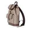 Gucci Ophidia GG Monogram Interwoven Pattern Double G Backpack Women Backpack Beige Dark-Brown 839109-FAEWQ-9845