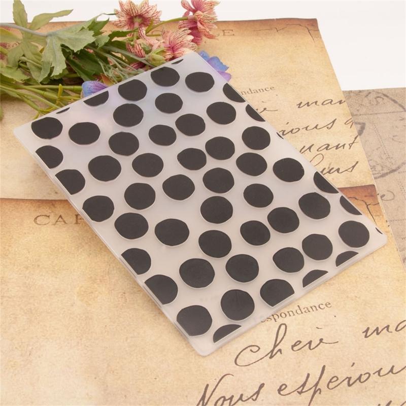 Embossing Folder Grid Dot Stencils for Card Making DIY Scrapbooking Album Paper