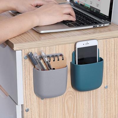 Duvara Monte Depolama Kutusu Güçlü Yük Taşıma Basit Kurulum Çok İşlevli Telefon Tutucu Uzaktan Kumanda Depolama Düzenleyici Kılıf