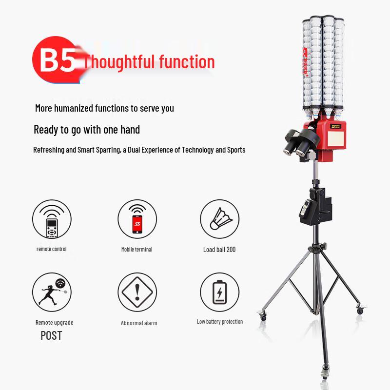 Spoas B5 Smart Automatic Badminton Serving Machine