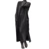 2023 Autumn Plus Size Loose Knit Lace Long Fleece Sweatshirt Casual Dress