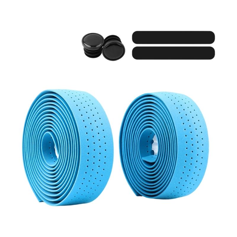 

2Pcs Comfortable Bikes Handlebar Tape Bicycles Handlebar Tape Shock Absorption Cycling Handle Wrap Bikes Accessory синий