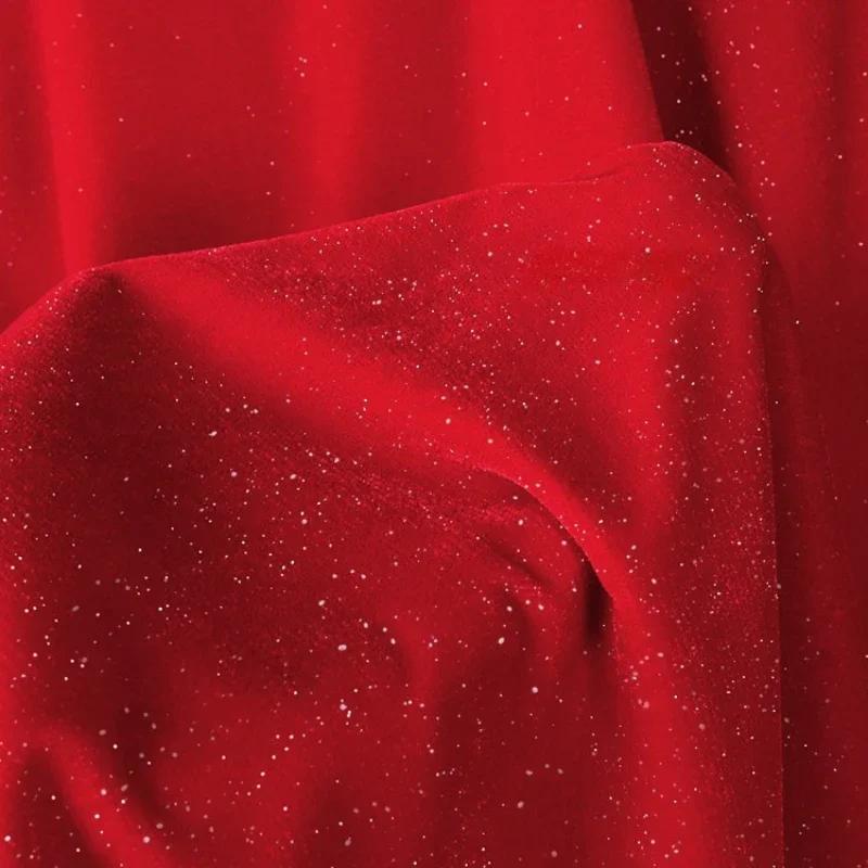 100x140cm Diamond Glitter Velvet Starry Fabric for Sewing Dresses Soft and Smooth Woven Non Elastic by Half Meter
