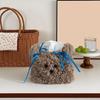 Fashionable Plush Tissue Container Portable and Multifunctional Tissue Storage Case for Household Everyday Use