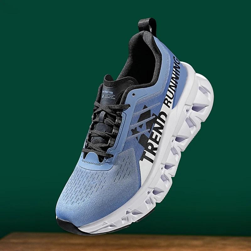 New Men Running Shoes Breathable Fashion Jogging Comfortable Casual Walking Leisure Lace-Up Sneakers Blade Loafers Brand Outdoor
