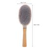 Wooden Paddle Brush Detangling Massage Scalp Brush for Thick Curly Thin Long Short Wet Dry Hair