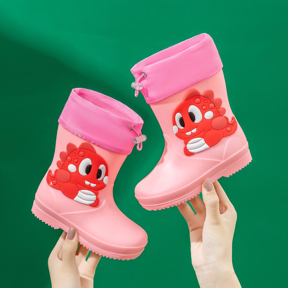 Unisex Toddler Waterproof Cartoon Rain Boots for Kids - Rubber, Short, Outdoor