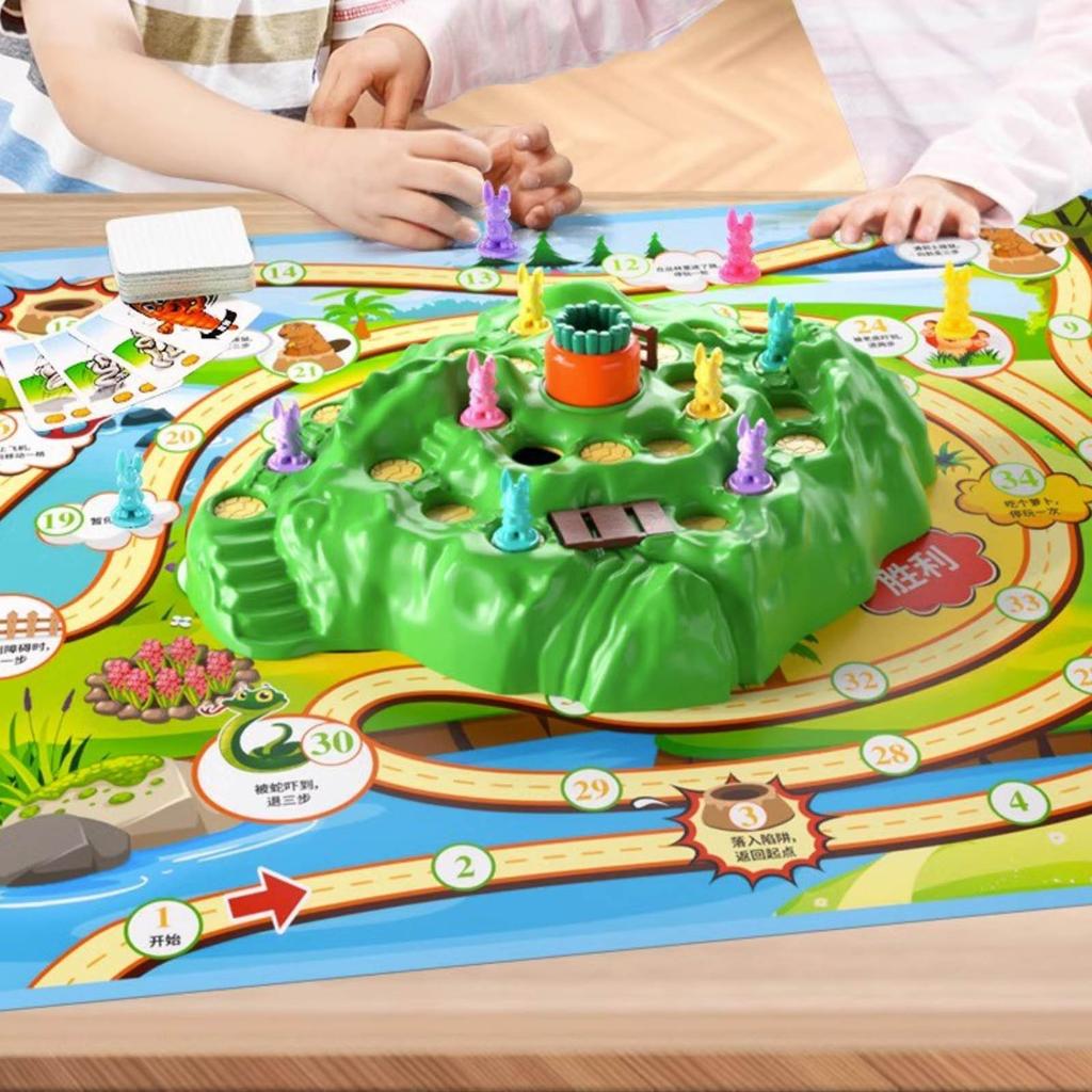Exciting Bunny Hop Adventure Board Game for Kids and Families Interactive Fun with Strategy and Surprise Elements