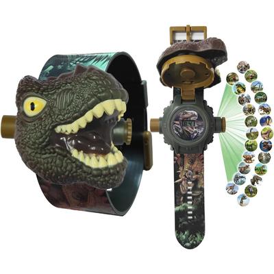 Kinder Dinosaurier Projektionsuhr Spielzeug, Elektronische Uhr, Einstellbares Digitales Display 3D Cartoon Muster Junge Mädchen Weihnachtsgeschenk
