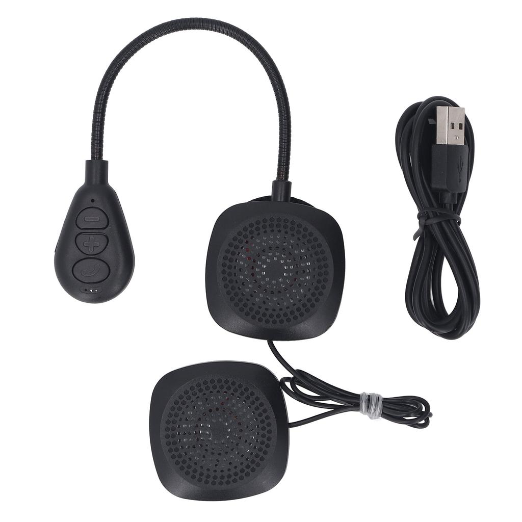 Helmet Bluetooth Headset Noise Cancelling HiFi Stereo IPX56 Water Resistant Built In Mic Wireless