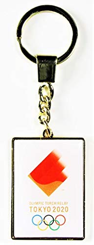 Tokio 2020 Olympisches Fackellauf-Emblem Schlüsselanhänger Offizielles Merchandise