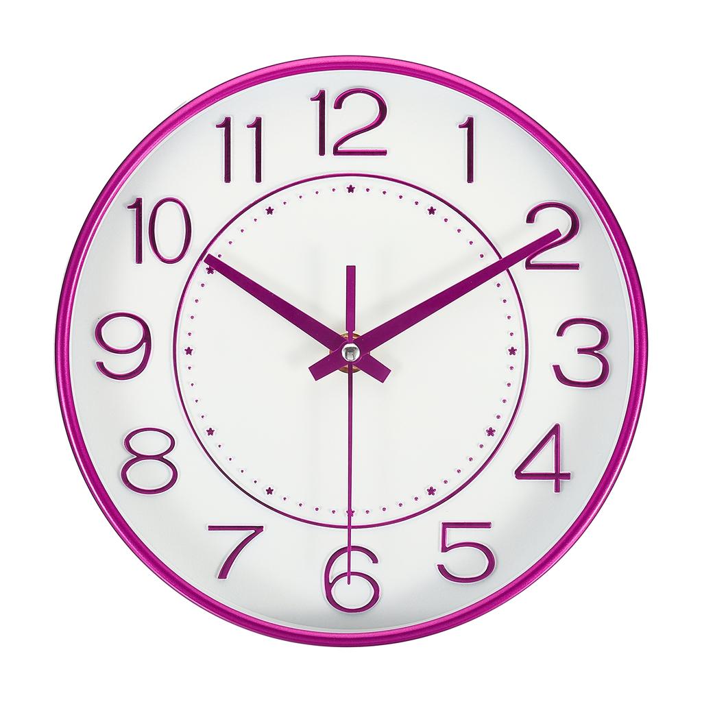 Uxcell 8 Inch Wall Clock Battery Operated Silent Non-Ticking Round Modern Wall Clock for Kitchen Office Bedroom Decor Featuring