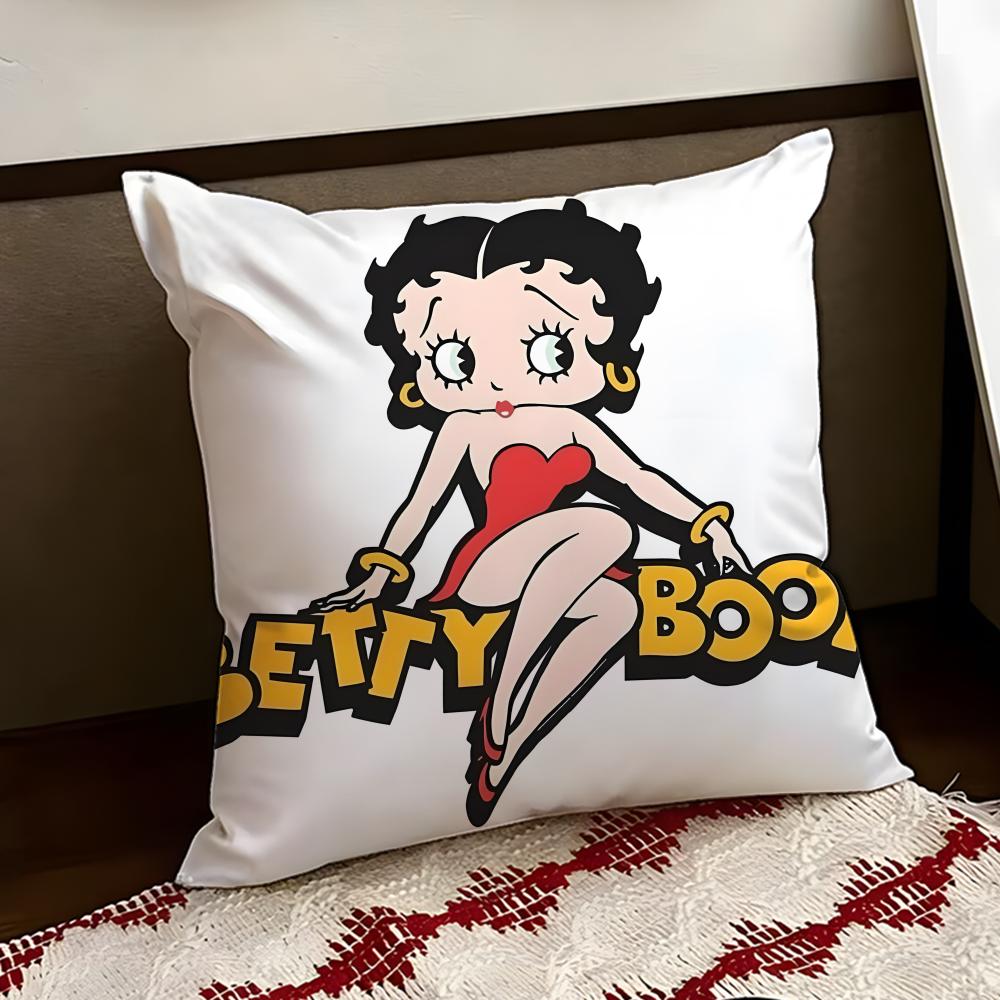 Cute BBetty BBoop Cushion Cover Reversible Soft Durable Pillow Cover Home  Car MultiScene Use for Daily Comfort