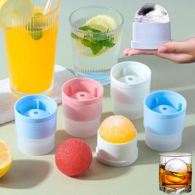 Silicone Round Ice Hockey Mold Making Large Suitable for Grinder Kitchen Supplies Ice Mold Spherical Ice Cube Bar Home Ice Tray