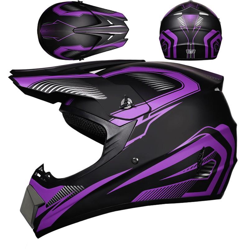 Lightweight Full Face Off-Road Motorcycle Helmet Dirt Bike ATV Trail Riding With Ventilation Clear Visor