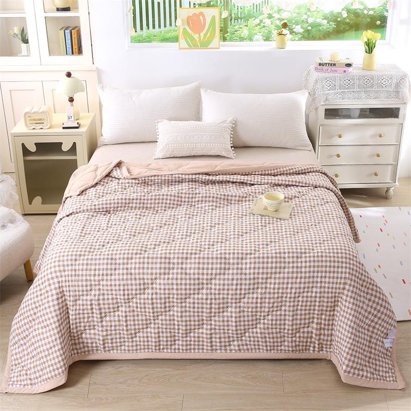 2026 Breathable Washed Cotton Summer Quilt - Comfortable & Close-fitting for Air Conditioned Rooms