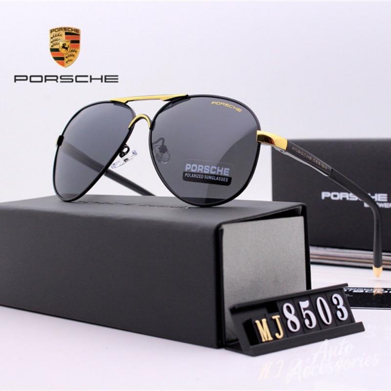 AIC1  Polarized Sunglasses Metail Frame Sun Glasses Fishing Driving Goggles For Porsche Panamera Macan Boxster Cayman Cayenne stickers