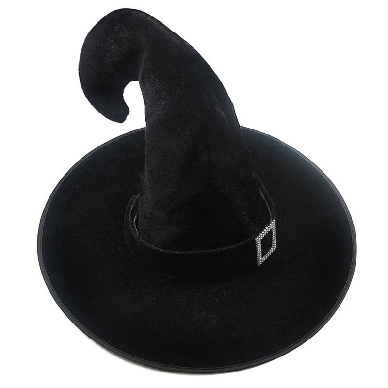 Adult Kids Children Halloween Witch Hats Masquerade Wizard Hat Cosplay Costume Halloween Party Fancy Dress Decor