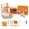 Doll House Mini Furniture Bathroom Set Toys Basin Faucet Accessories for Kids