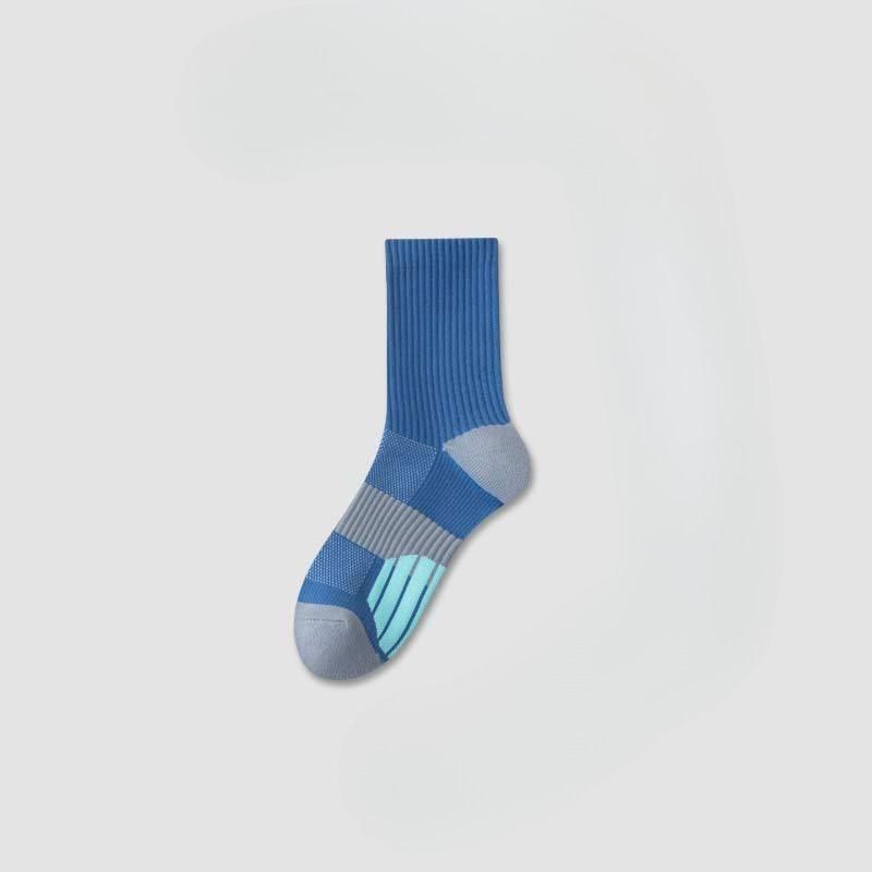 Sports Socks, Men's Long Stockings, Thick Towel Bottom, Anti-odor, Anti-slip, Wear-resistant, Professional Basketball and Running Long Socks