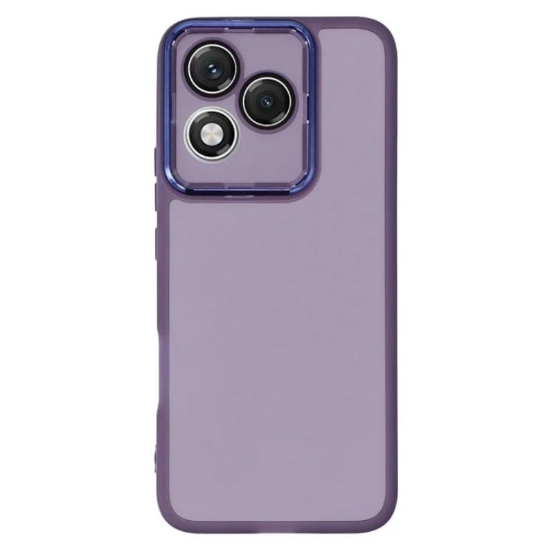 For Honor 400 Lite 5G TPU Case WANLONFENG DKSM Series Electroplated Frame Back Cover with Tempered Glass