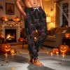 Men's Casual Pajama Pants with Pockets Halloween Print