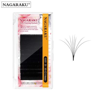 Bloom Auto Fans Eyelash Extension NAGARAKU Mega Volume Lashes Natural Soft High Quality 12 Lines 0.03mm