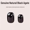 Natural Black Lulutong Loose Agate Barrel Beads for DIY Jewelry Accessories