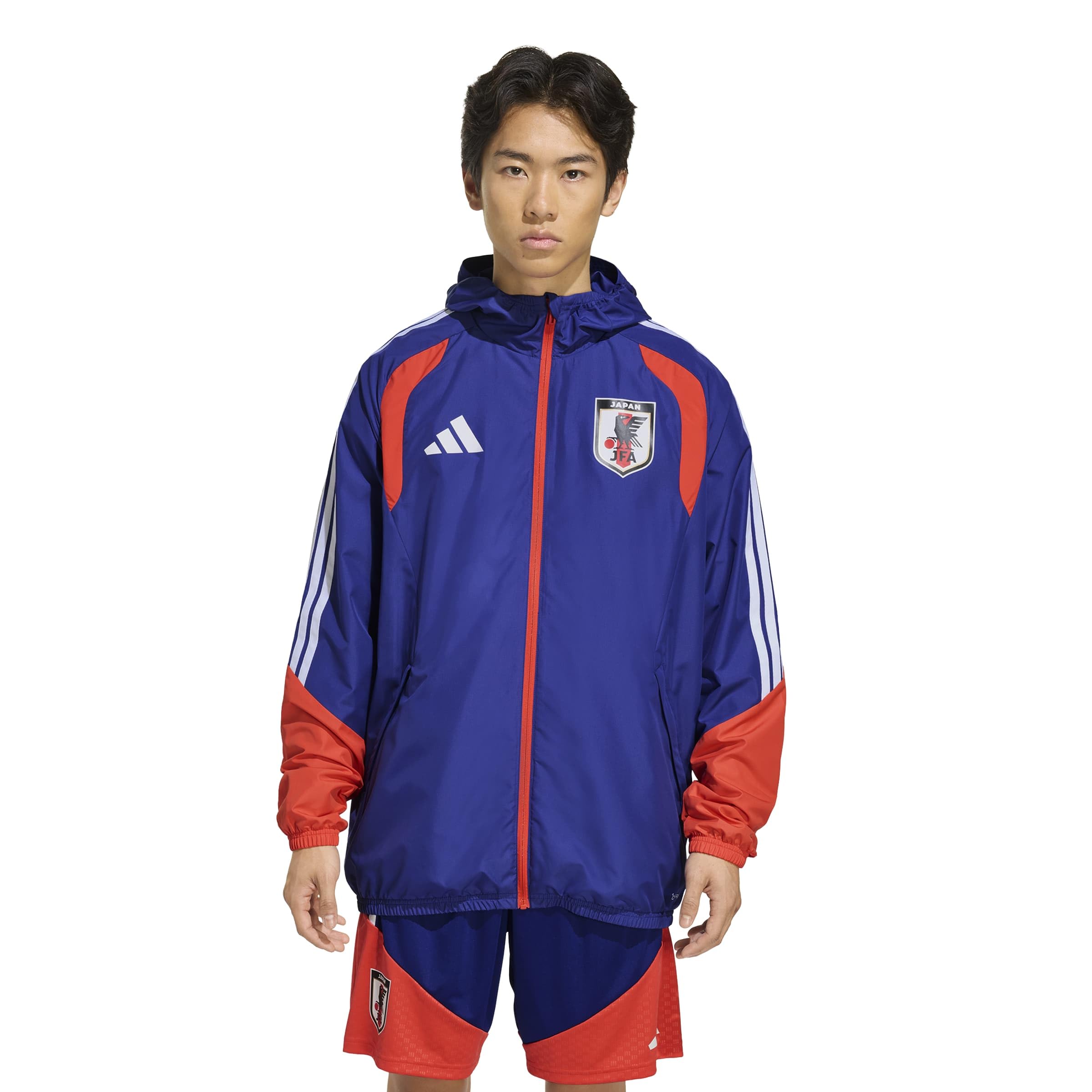 

Adidas 2026 Japan National Football Team All-Weather Jacket Men s UU647 Japan Blue (JZ7100) Size 2L