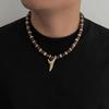 IngeSight.Z Collana girocollo con perline in guscio di cocco vintage per uomo Punk Creativo Ciondolo dente Collana Fascino per feste Gioielli 2026