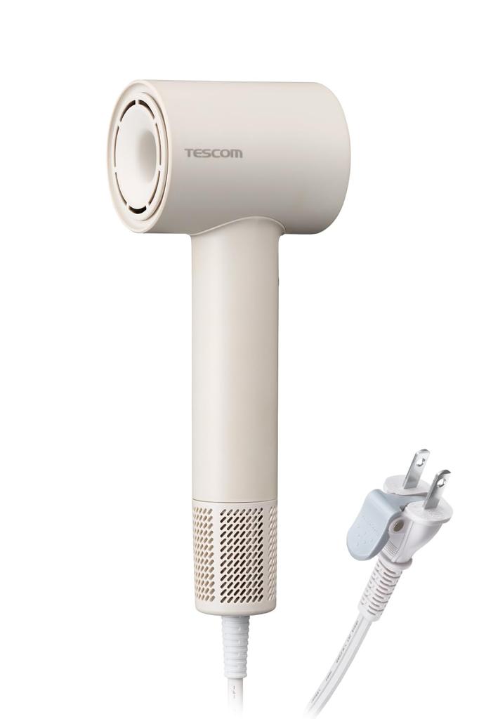 TESCOM Hair Dryer Negative Ion Lightweight Compact Air Quiet Rakuten Plug Beige I-Shaped Cold/Hot TD760A-C