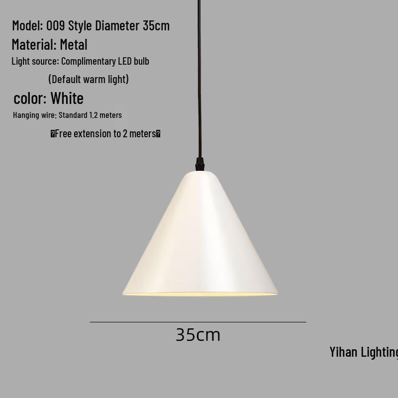 Modern Nordic Single-Head Pendant Light for Hotels, Bars, and Restaurants - Industrial Retro Style Lampshade.