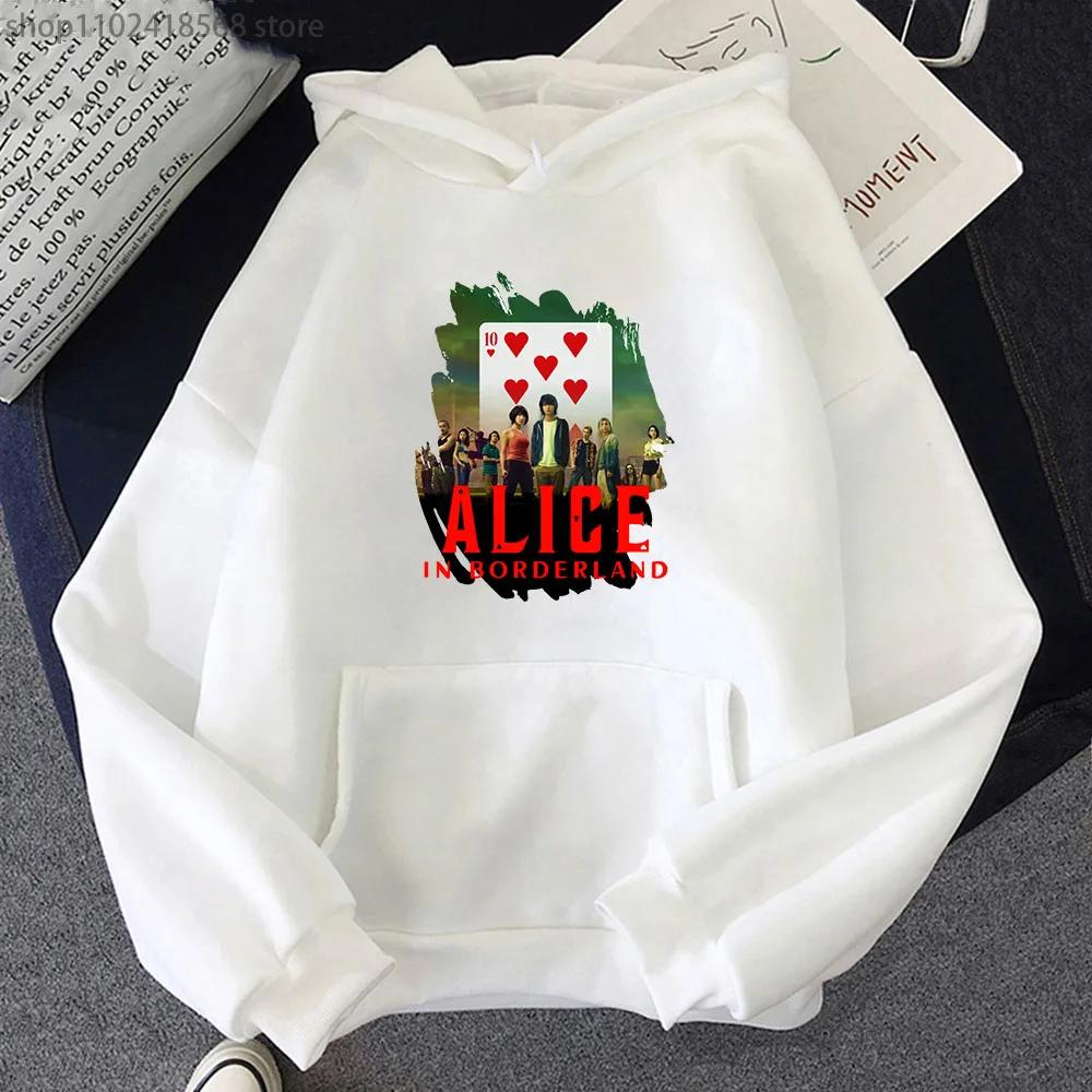 Anime Alice In Borderland Sweatshirt Usagi Arisu Kuina Chishiya Hoodie Spring/Autumn Winter Clothes Men Hoodies